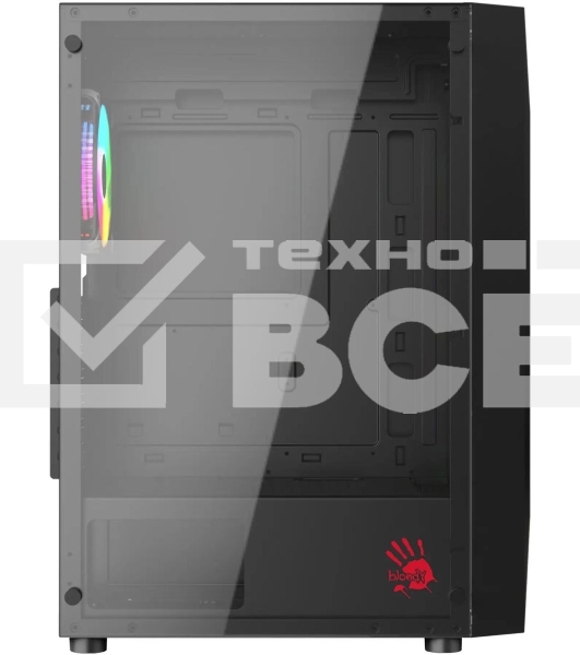 Корпус Bloody BD-CC106F черный без БП ATX 4x120mm 1xUSB2.0 1xUSB3.0 audio bott PSU