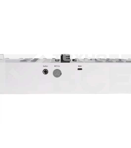 Клавиатура MIDI [231541] Arturia [KeyLab Essential 88 mk3 White] 88 клавиш, LCD дисплей, 9 энкодеров, 8 пэдов, 9 фейдеров, 12 кнопок управления, колеса высоты тона и модуляции, 1/4