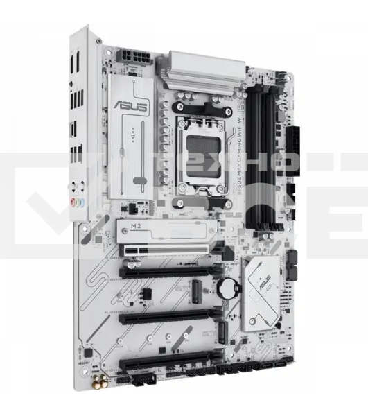 Материнская плата ASUS B650E MAX GAMING WIFI W, AM5, AMD B650, 4xDDR5, 4xSATA, 3xM.2, 1xPCIe 5.0 x16, 1xPCIe 4.0 x4, 2xPCIe 3.0 x1, 1xDP, 1xHDMI, 1x2.5Gb LAN, Wi-Fi 6E, Bluetooth 5.3, 1xUSB-C 10Gbps, 3xUSB-A 10Gbps, 2xUSB-A 5Gbps, 2xUSB-A 2.0, 3x3.5 мм, 7