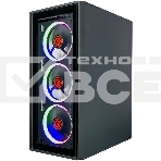 Компьютерный корпус Ginzzu CL325 ATX FAN 4*RR4 FRGb передняя панель Стекло, фото5