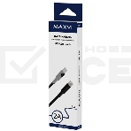 Кабель Maxvi MC-A20 black Type-C - Type-C, 2A ток макс. нагрузки 2А, макс. напряжение 5V, длина кабеля 1м, материал PVC, черный, фото2