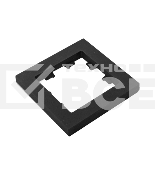 Рамка 1 - местная Эпика EKF UP1-FPB-01 черная, пластик