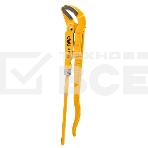 Трубный рычажный ключ №2 с изогнутыми губками Deli DL105255 420мм, раскрытие губок 0-55мм, сталь Cr-V, фото2