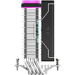 Кулер для процессора Ocypus Delta A40 SE BK ARGB, 120мм ARGB FAN, Top ARGB Panel, 4 HEAT PIPES, 4-PIN PWM, 800-1800 RPM, 31DBA, HYDRO BEARING, LGA115X/1200/1700/18XX, AM4/AM5, фото6
