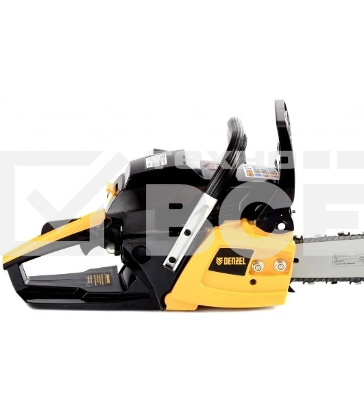 Пила цепная бензиновая Denzel DGS-5218, шина 45 см, 52см3, 3,5 л.с., шаг 0,325, паз 1,5 мм,