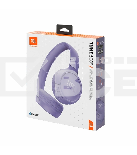 Гарнитура накладные JBL Tune 520BT фиолетовый беспроводные bluetooth оголовье