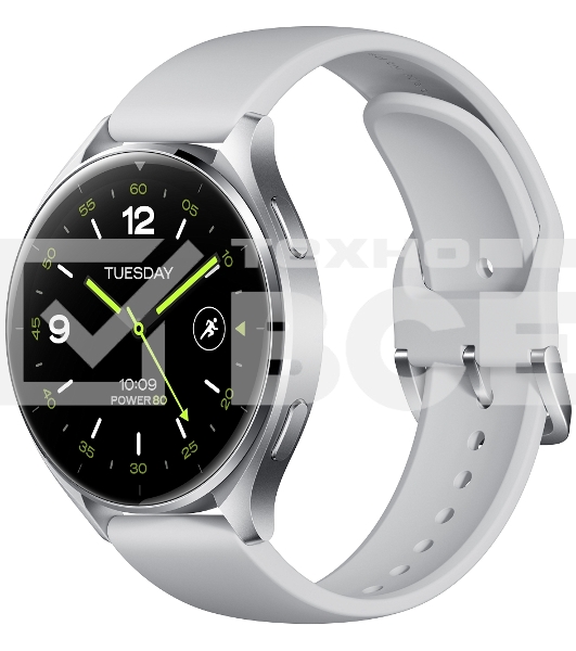 Смарт-часы Xiaomi Watch 2 Silver Case With Gray TPU Strap M2320W1