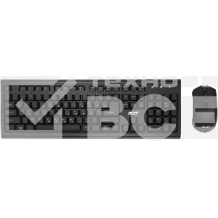 Клавиатура + мышь Acer OKR120 клав:черный мышь:черный USB беспроводная Multimedia