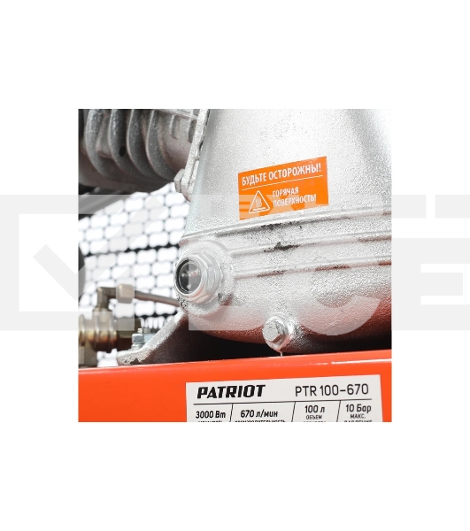 Компрессоры, Пневматическое оборудование Компрессор PATRIOT PTR 100-670