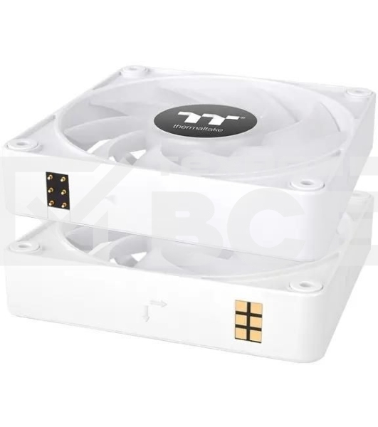 Комплект вентиляторов для корпуса Thermaltake CT140 EX ARGB Sync (3 шт.) белый, 140 мм, 1800 об/мин, 30.7 дБ, 4 pin