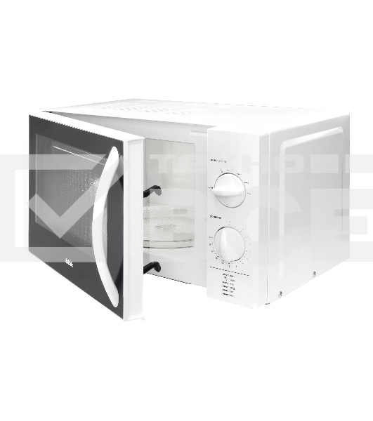 Микроволновая печь BBK 20MWS-713M/W белый, 20 л, 700 Вт, переключатели - поворотный механизм