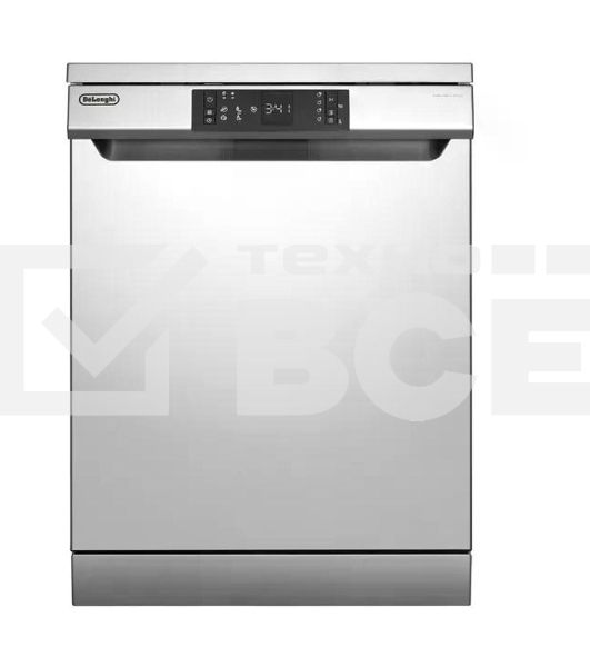 Посудомоечная машина DeLonghi DDWS 665 X Emilio, нержавеющая сталь, 59.8 см, 13 компл., 52 дБ, класс A++