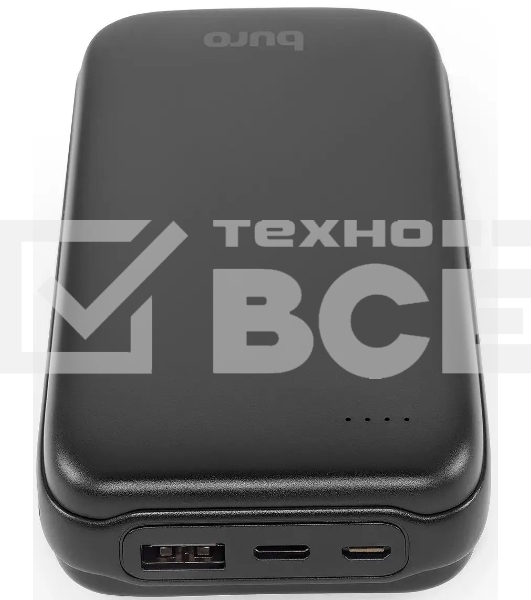 Портативный аккумулятор Buro BP20A 20000mAh 10W 2A USB-A черный