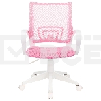 Кресло компьютерное Бюрократ CH-W695NLT TW-06A TW-13A розовый, сетка/ткань, крестовина пластик, пластик белый, фото18