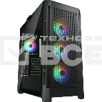 Компьютерный корпус Cougar Airface Pro RGb Black 4x120MM ARGb FAN, ARGb FAN HUB, БЕЗ БП, черный, E-ATX, фото 1