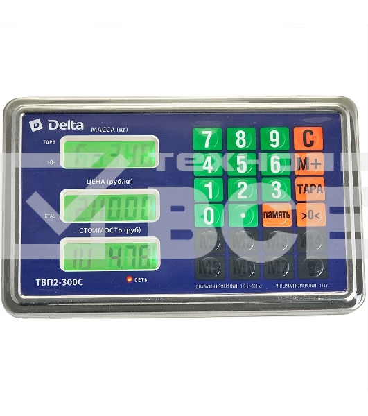 Весы торговые DELTA ТВП2-300С