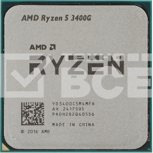 Процессор AMD Ryzen 5 3400G Soc-AM4 3.7GHz OEM