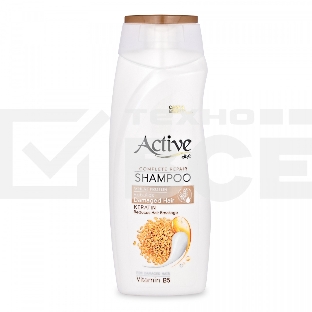 Шампунь ACTIVE восстанавливающий для поврежденных волос CARE & BEAUTY. С протеином, кератином и витамином B5, 350 мл (512102055)