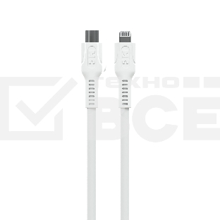 Кабель MORE CHOICE (4620202553713) K65ia 2м USB 3.0A PD 27W для Lightning ng 8-pin - 2 м, белый