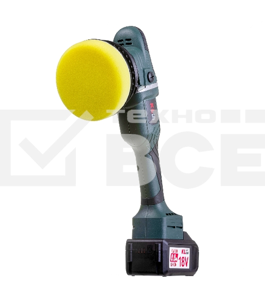 Профессиональная бесщеточная полировальная машина аккумуляторная KLPRO KLPS18B-80 (18В, Li-ion-2шт, 8.0А·ч, 125мм, М14, 2000-4800 об/мин З/У,сумка)