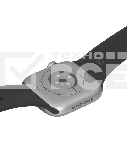 Умные часы Apple Watch Series 11 A3331 42мм OLED корп.серый космос Sport Band рем.черный разм.брасл.:M/L (MEQX4LW/A)