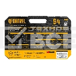 Набор инструментов Denzel 1/2', 1/4', CrV, S2, пластиковый кейс, 94 предмета, фото13