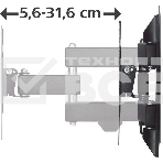 Кронштейн для телевизора Hama 00220822 черный 19'-48' макс.20кг настенный поворотно-выдвижной и наклонный, фото7