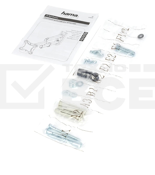 Кронштейн для телевизора Hama R1 118153 черный, 10'-27' макс. 15 кг, настенный, поворотно-выдвижной и наклонный