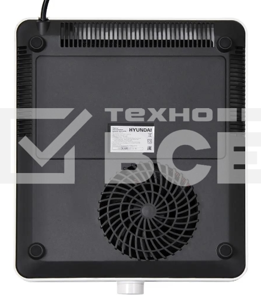 Плита настольная электрическая Hyundai HYC-0105 белый стеклокерамика