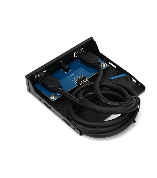 Планка на переднюю панель Gembird FP3.5-USB3-2A-HDA, USB, 2xUSB-A 3.0 + 1xJack 3.5мм, 3.5'