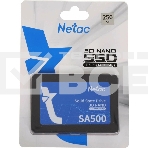 Накопитель SSD Netac SA500, 256GB, SATA III, 2.5