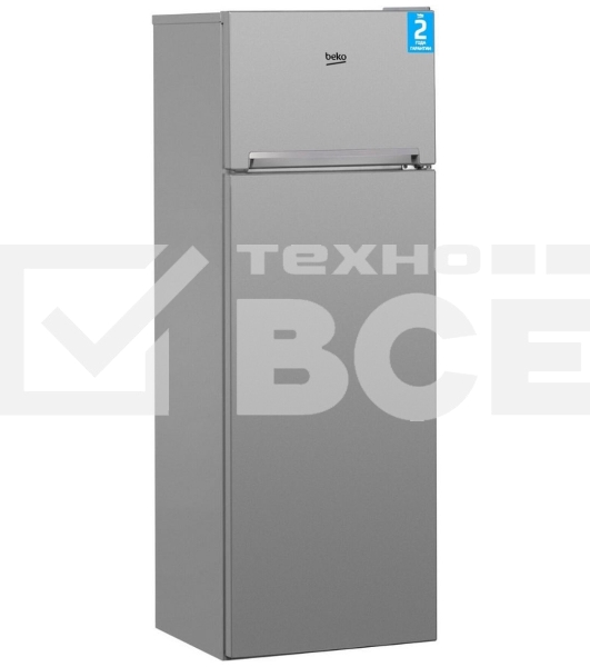 Холодильник Beko DSMV5280MA0S серебристый двухкамерный 210/46л морозилка сверху, капельная система