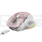 Мышь беспроводная Genius Ergo 9000S Pro розовый, 2400 dpi, радиоканал, Bluetooth, USB, кнопки - 6, фото3