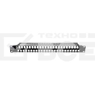Патч-панель наборная DKC RNKPP48E1 19'' 1U под 48 модулей Keystone. UTP