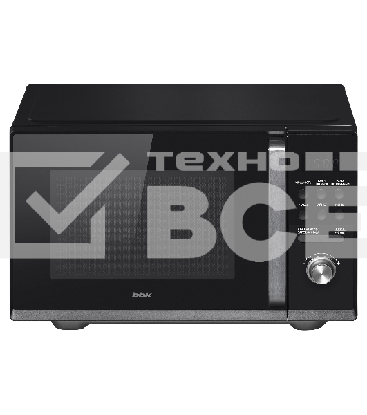 Микроволновая печь BBK 25MWS-954T/B черный, 25 л, 900 Вт, поворотный/кнопки