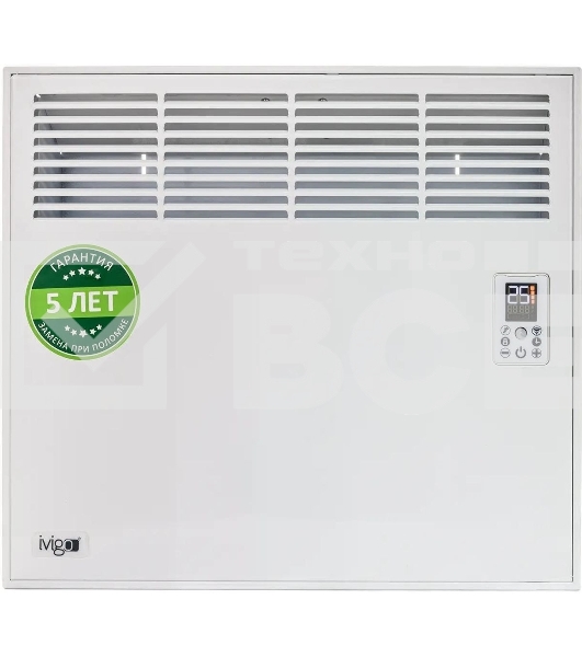Конвектор IVIGO EPK-Pro Wi-Fi EPK4550P07, белый, 750 Вт, 8 м2, с терморегулятором, Wi-Fi