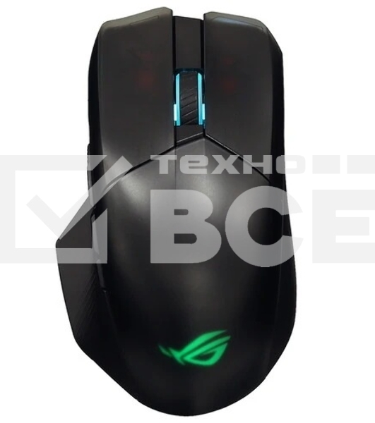 Мышь беспроводная/проводная ASUS P708 ROG CHAKRAM X ORIGIN черный, 36000 dpi, радиоканал, Bluetooth, USB, кнопки - 11