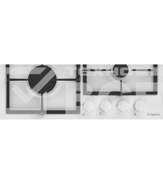 Газовая варочная панель Hotpoint HGMT 642 WH, независимая, белый