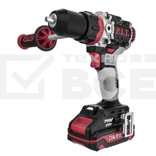 Дрель-шуруповерт аккумуляторная P.I.T. PSB20H-13D/1, Аккумуляторная, 20В, Ударная, Кейс
