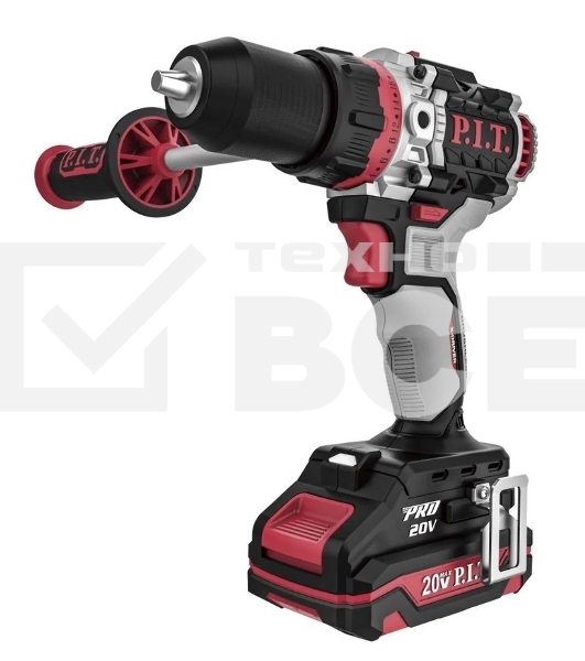 Дрель-шуруповерт аккумуляторная P.I.T. PSB20H-13D/1, Аккумуляторная, 20В, Ударная, Кейс