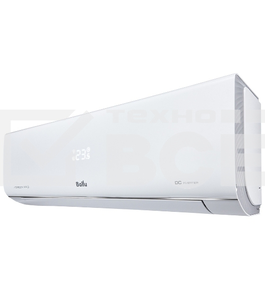 Блок внутренний сплит-системы Ballu iGreen Pro DC BSAGI/in-12HN8_V4 инвертор, 11850 BTU, 33 м², 25 дБ, охлаждение, обогрев, осушение, белый