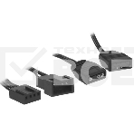 Вентилятор Powercase M53-14 ARGB черный 140x140x25mm (PWM, 80шт./кор, 4pin PWM (M+F)+ 3pin ARGB (M+F), 600-1800±10% об/мин), фото2