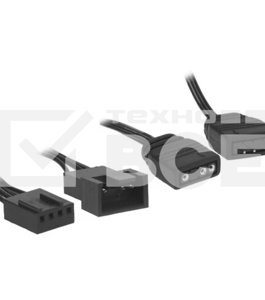 Вентилятор Powercase M53-14 ARGB черный 140x140x25mm (PWM, 80шт./кор, 4pin PWM (M+F)+ 3pin ARGB (M+F), 600-1800±10% об/мин)