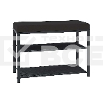 Банкетка ЗМИ Торонто 23S каркас графит,сиденье серый БТ23СГрС, фото 1