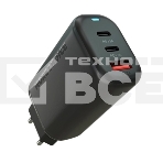 Сетевое зарядное устройство MORE CHOICE (4610196409646) NC79 1USB+2Type-C 3.0A PD 65W быстрая зарядка черный, фото 1