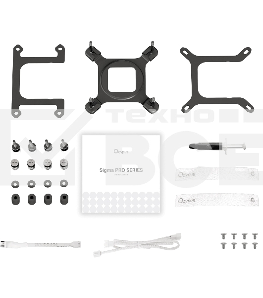 Система охлаждения Ocypus Sigma L24 PRO WH IPS Display/white/290W/All Intel/AMD AM*/Screws