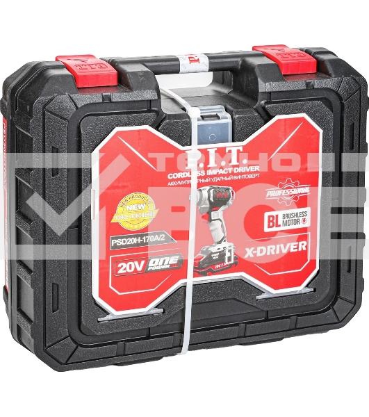 Винтоверт P.I.T. PSD20H-170A/2 аккум. патрон:держатель бит 1/4