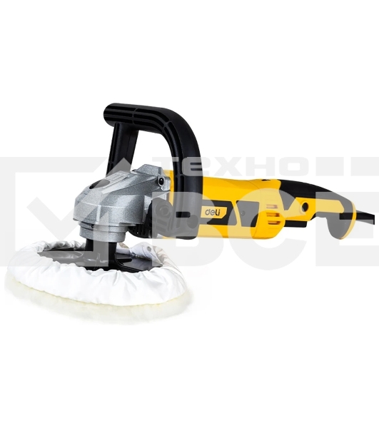 Шлифмашина полировальная сетевая Deli DL-PG180-E1, 1200 Вт, 180 мм, 800-3600 об/мин