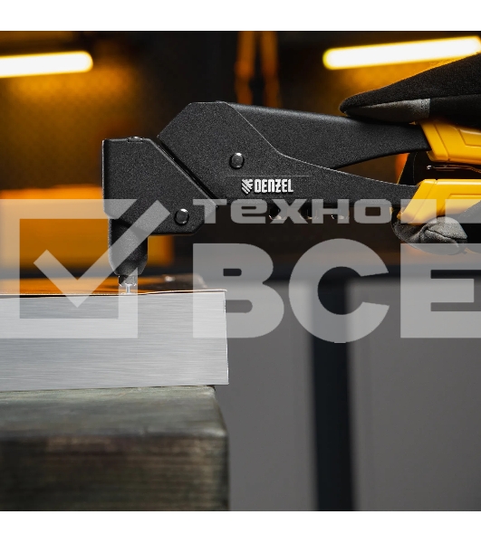 Заклепочник ручной Denzel 285 мм, поворотный, 0-360, заклепки 2,4-3,2-4,0-4,8 мм