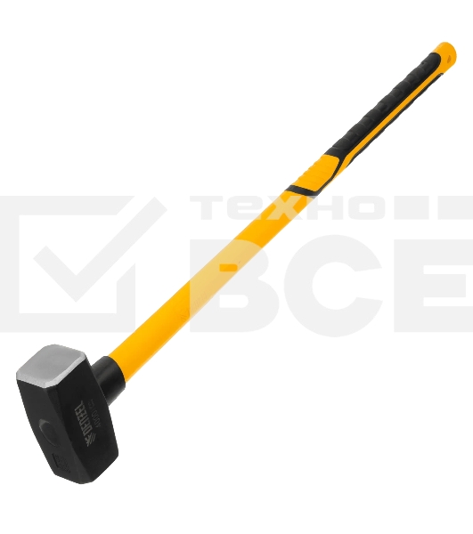 Кувалда Denzel 4000 г, кованая, фибергласовая рукоятка c TPR покрытием, 880 мм